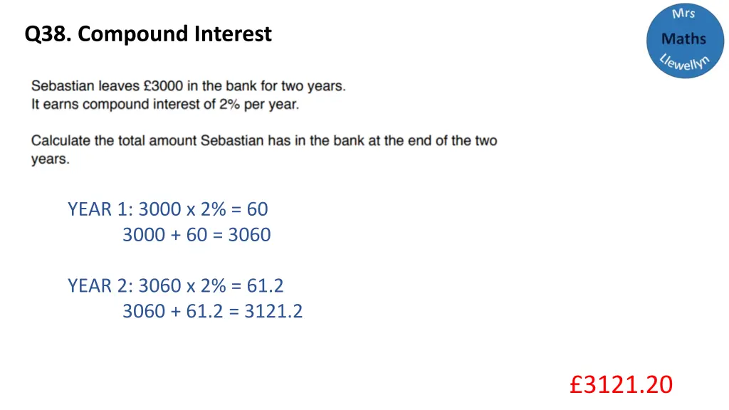 q38 compound interest