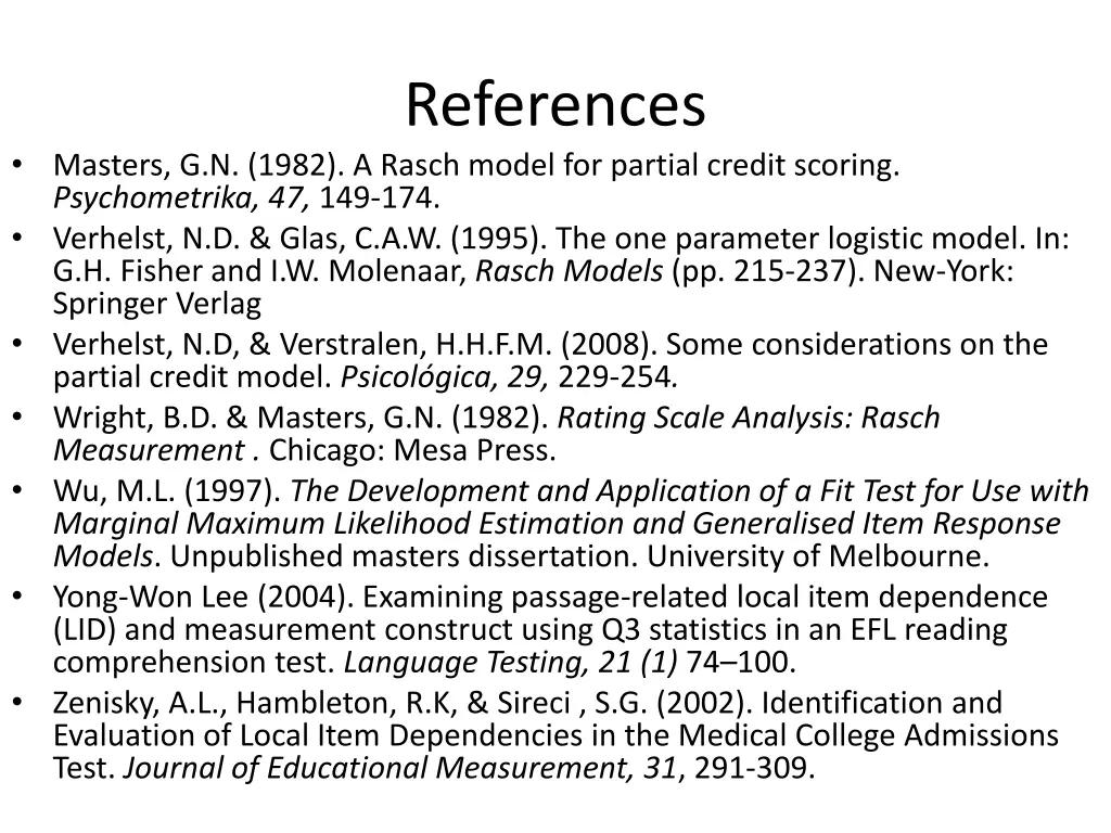 references