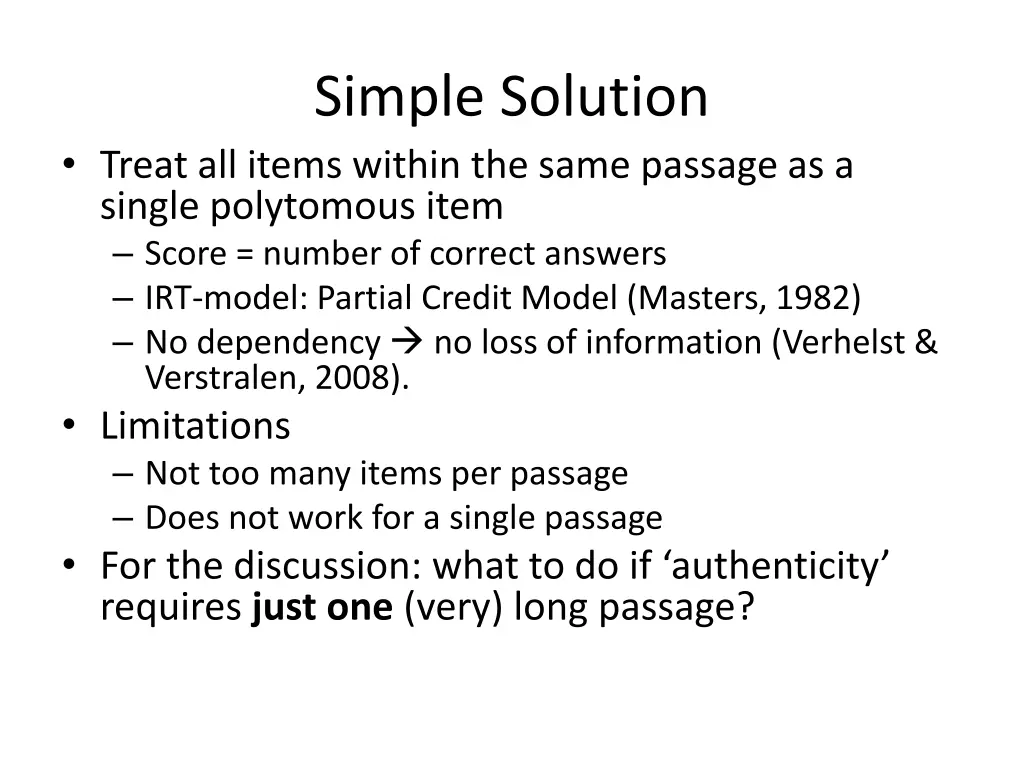 simple solution