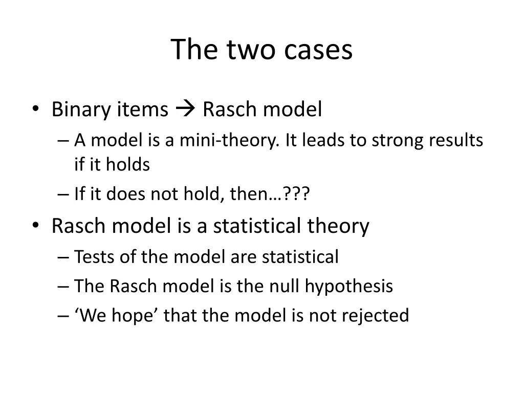 the two cases