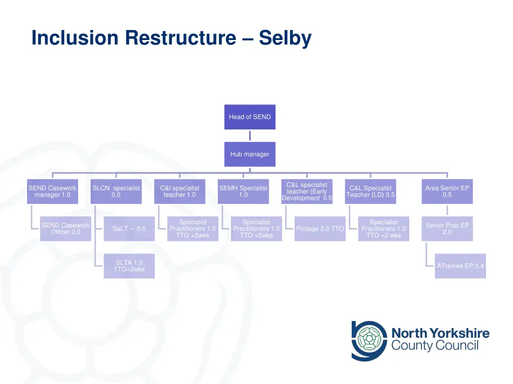 inclusion restructure selby