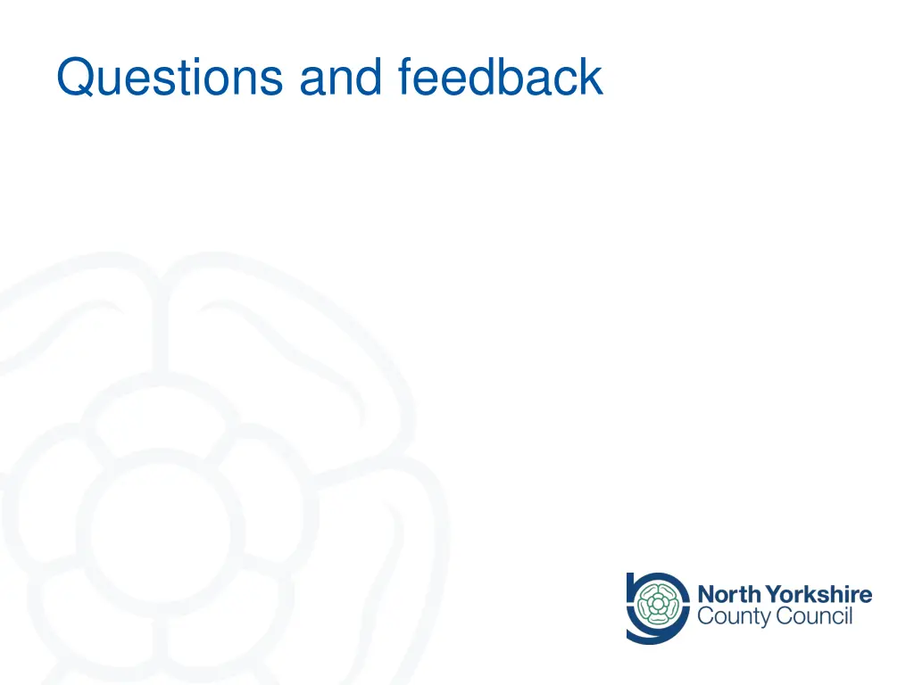 questions and feedback