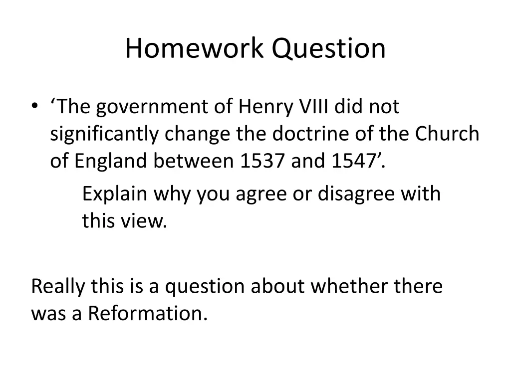 homework question