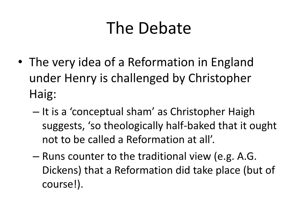 the debate