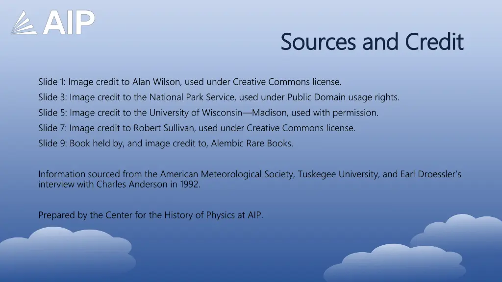 sources and credit sources and credit