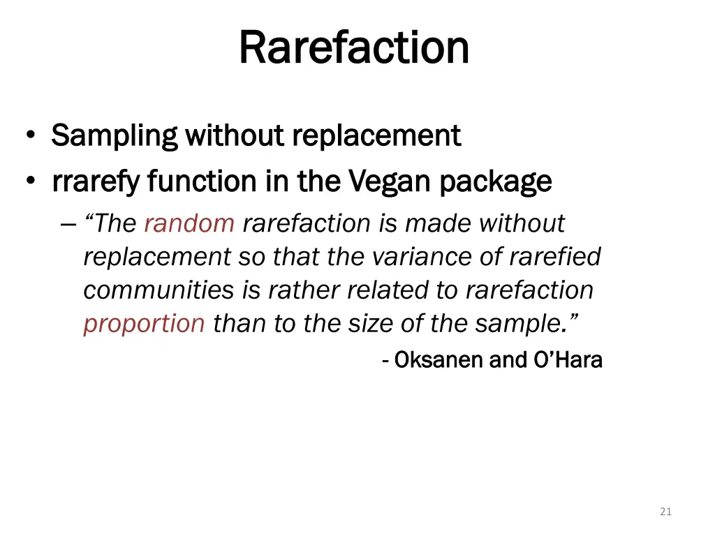 rarefaction rarefaction