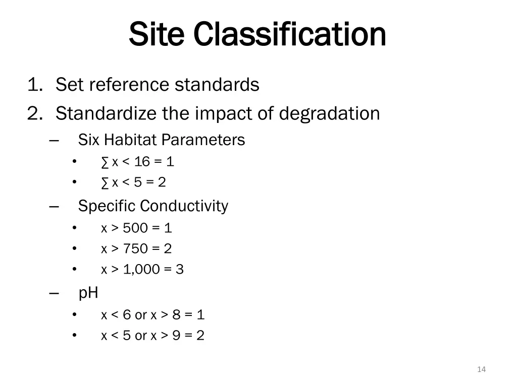 site classification site classification 1