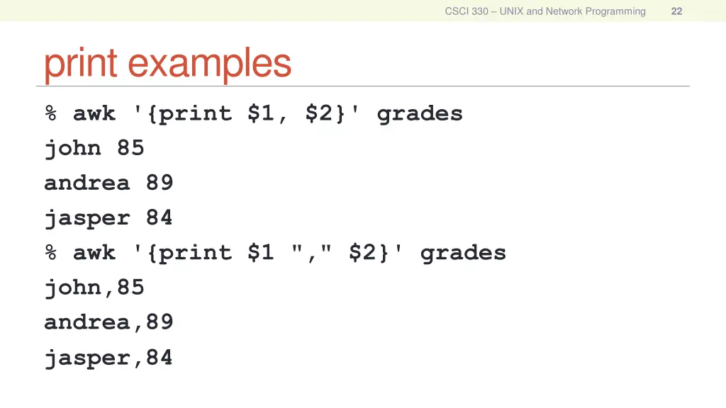 csci 330 unix and network programming 7