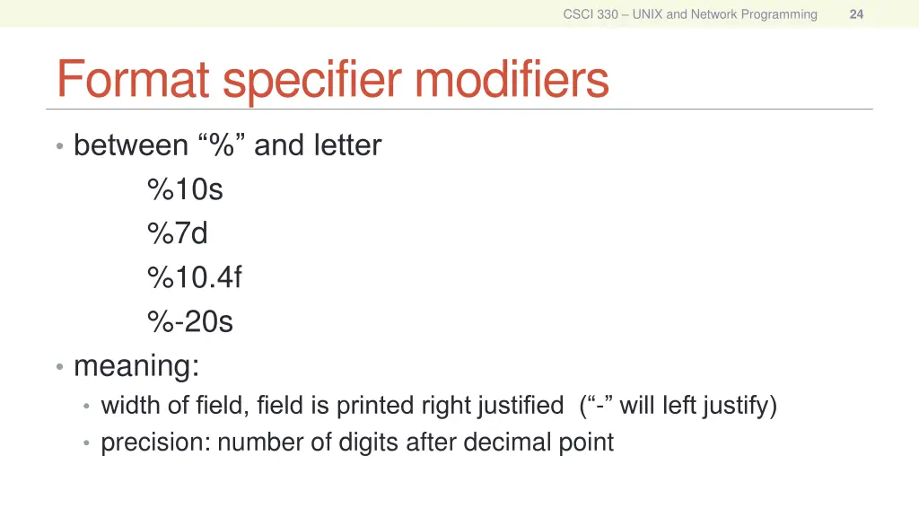 csci 330 unix and network programming 9