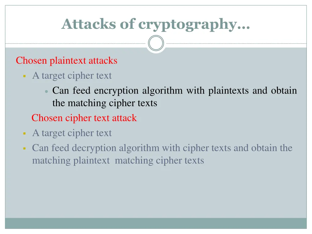 attacks of cryptography 1