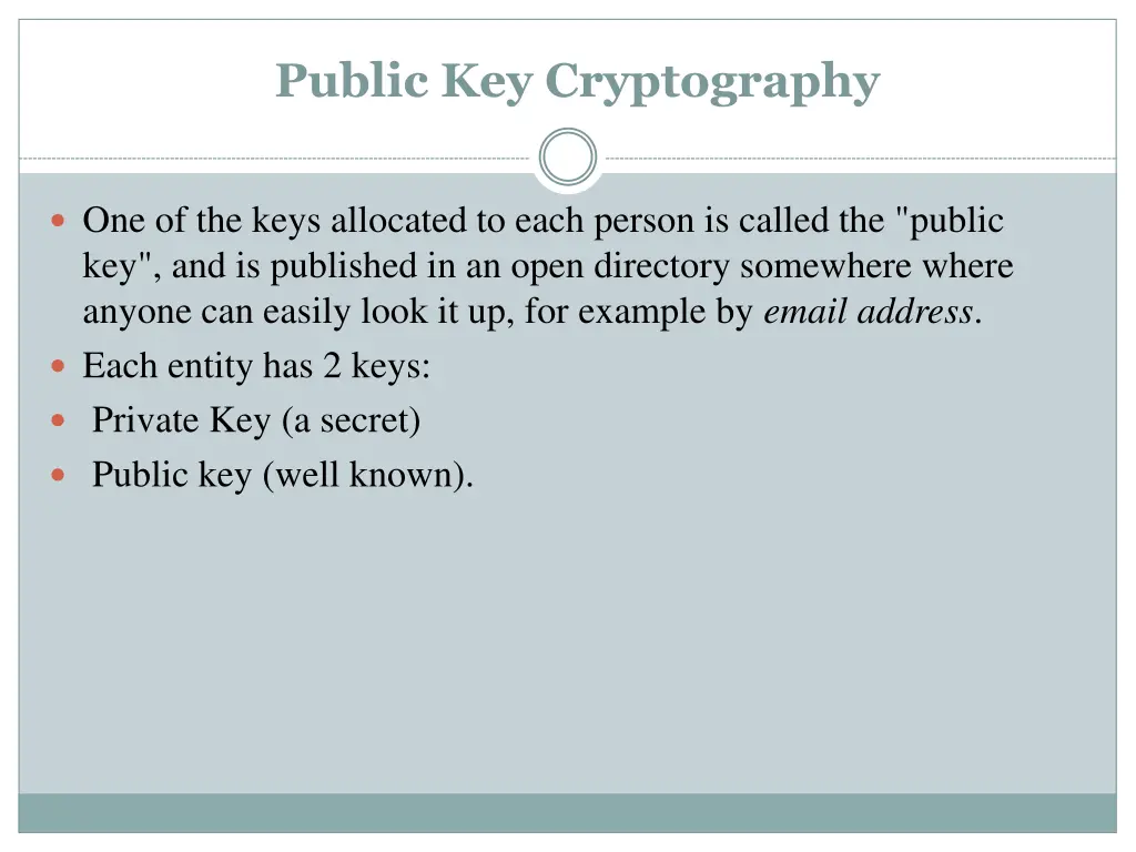 public key cryptography