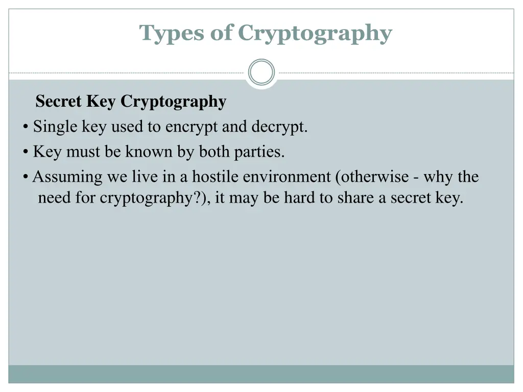 types of cryptography