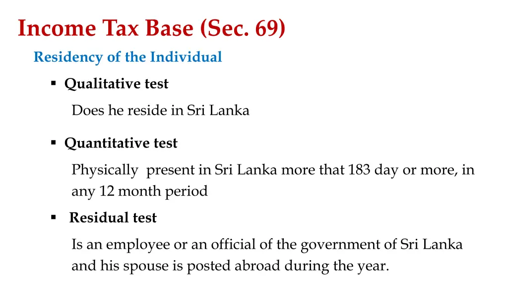 income tax base sec 69