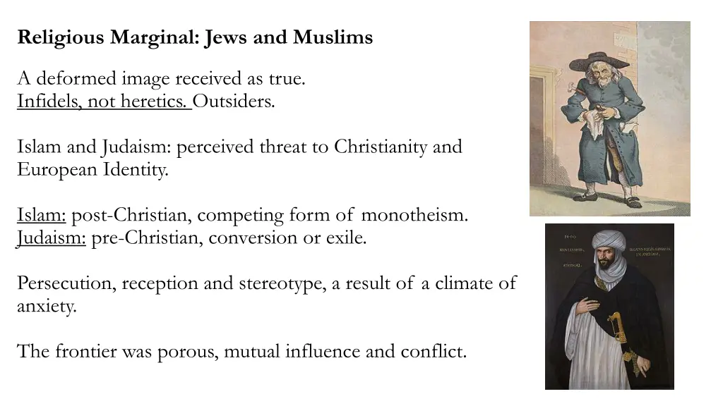 religious marginal jews and muslims
