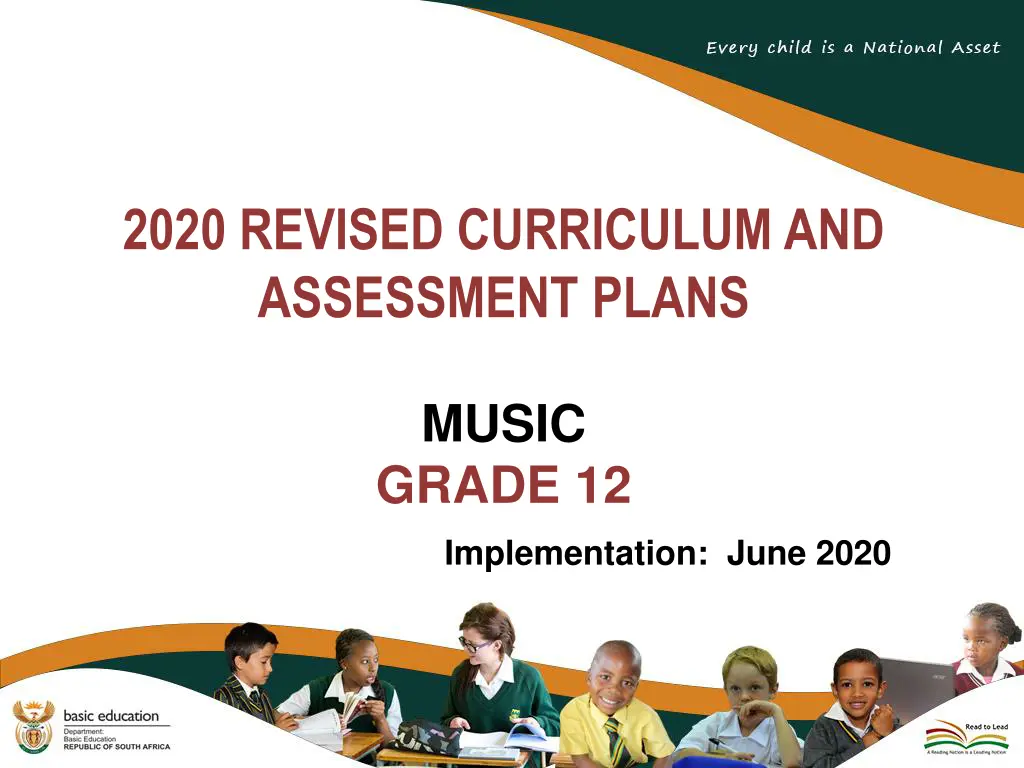 2020 revised curriculum and assessment plans