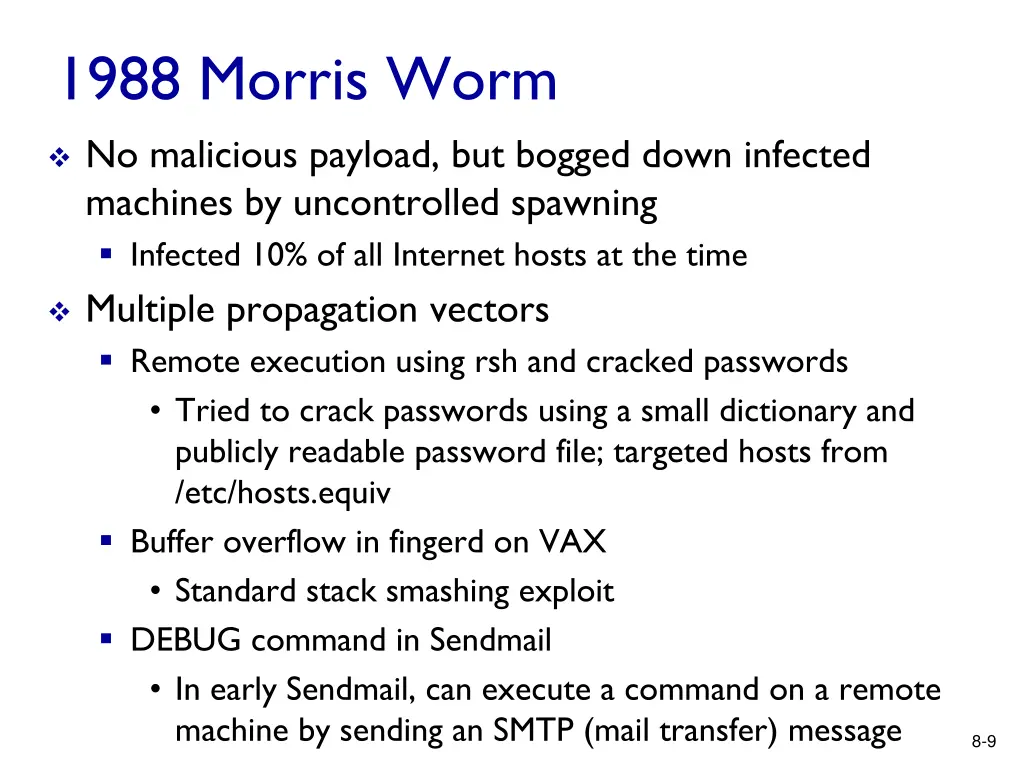 1988 morris worm
