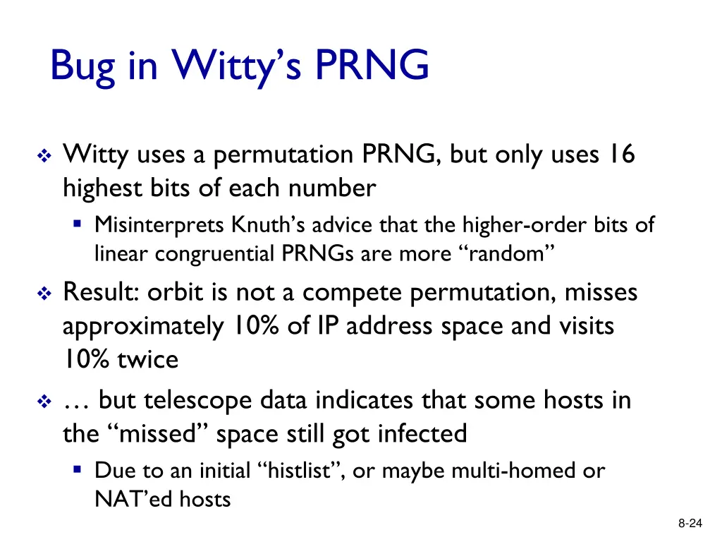 bug in witty s prng