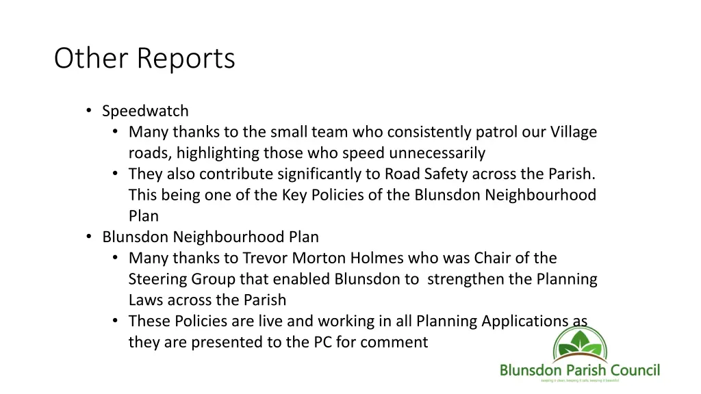 other reports