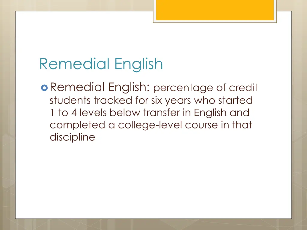 remedial english