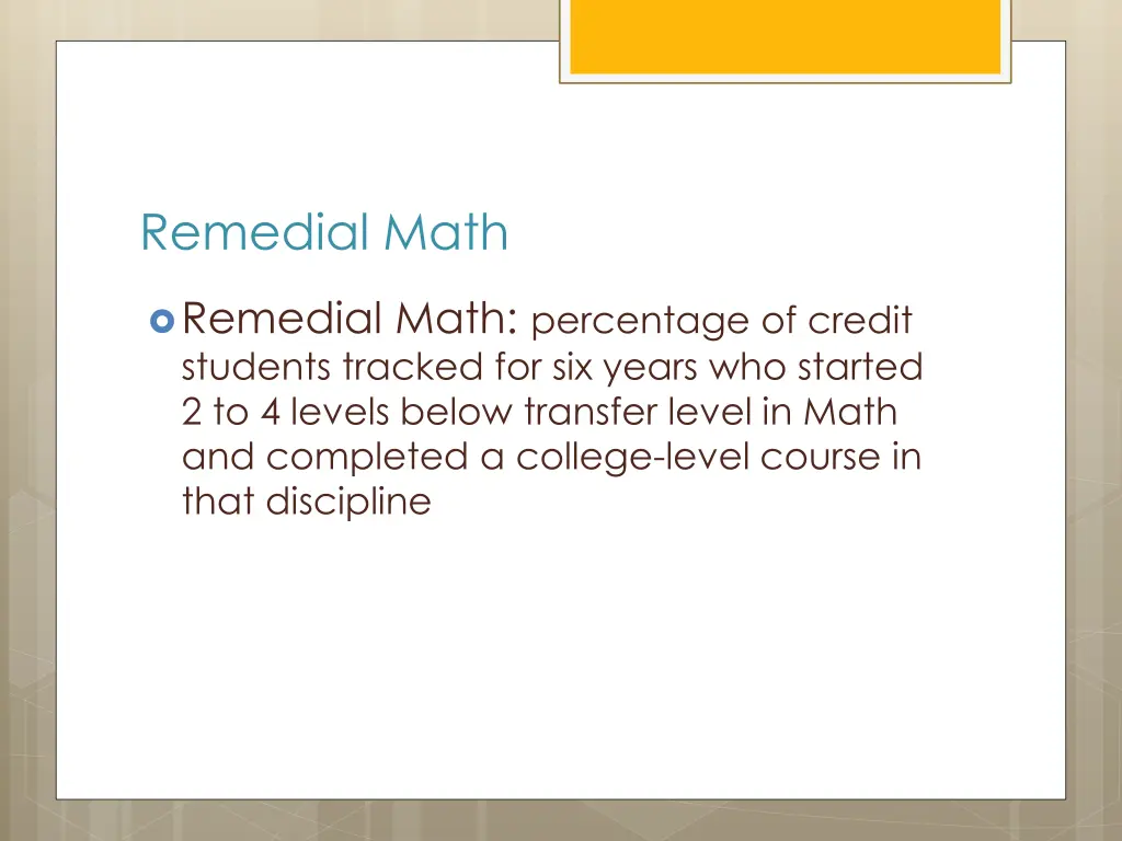 remedial math