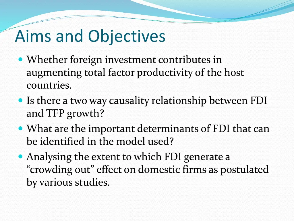 aims and objectives