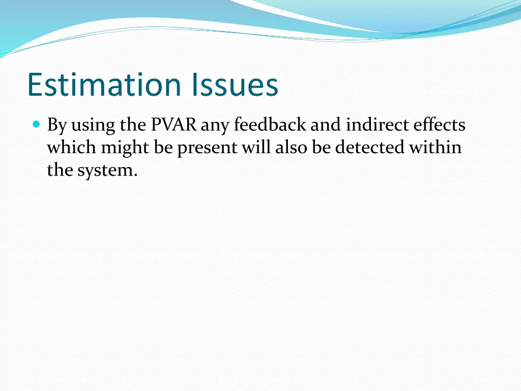 estimation issues 1