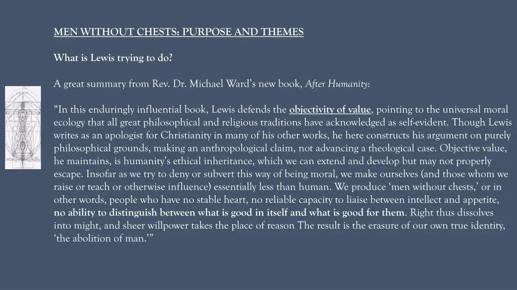 men without chests purpose and themes