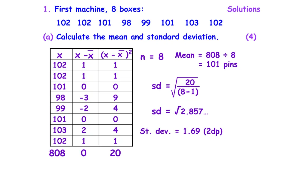 1 first machine 8 boxes solutions