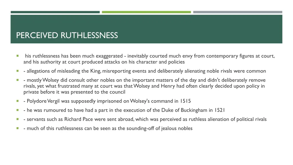 perceived ruthlessness