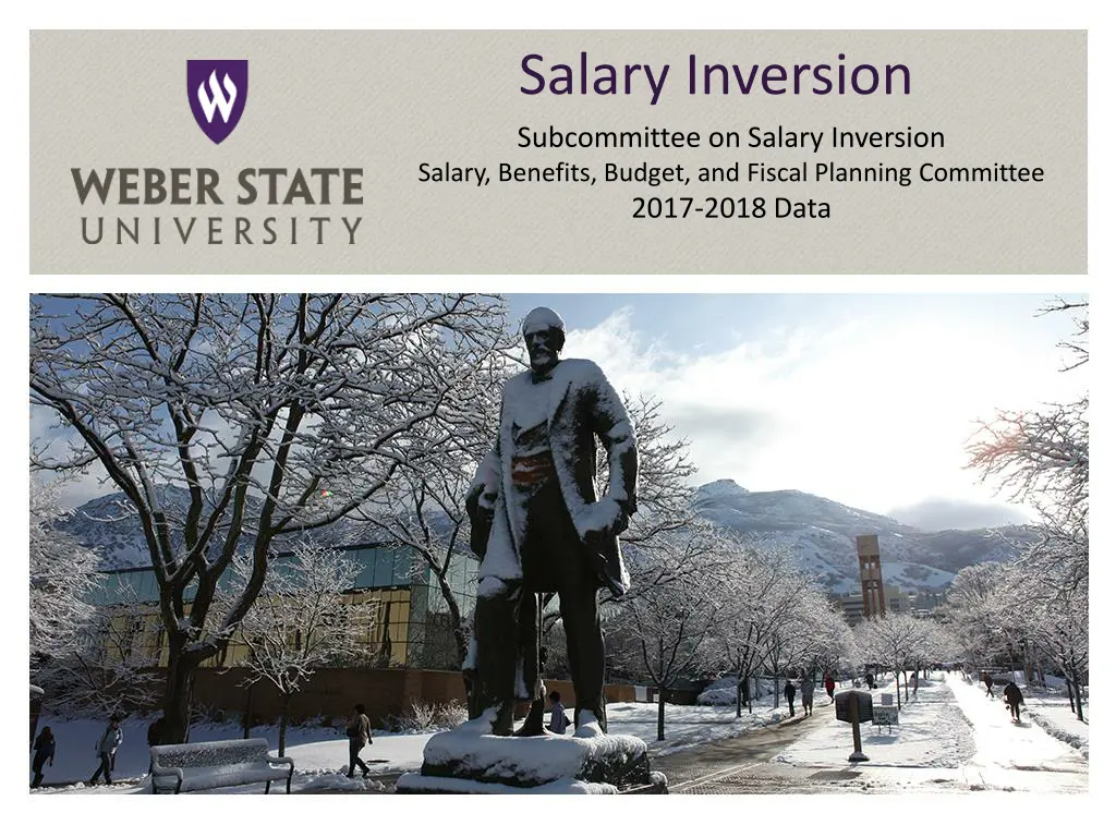 salary inversion subcommittee on salary inversion