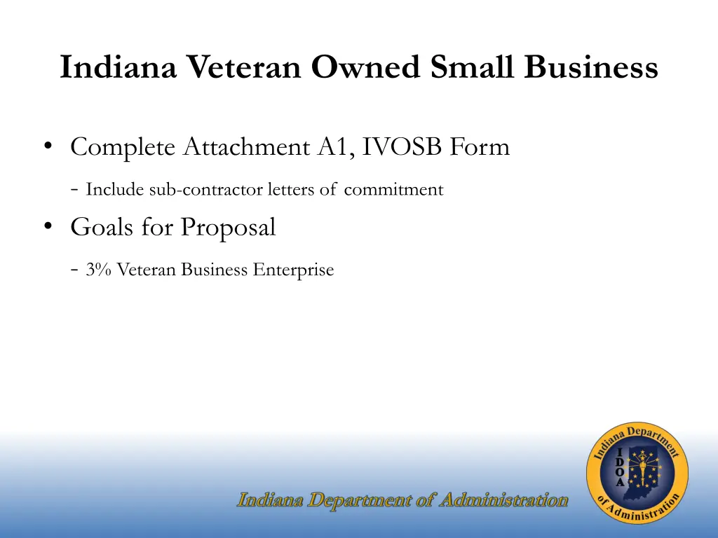 indiana veteran owned small business