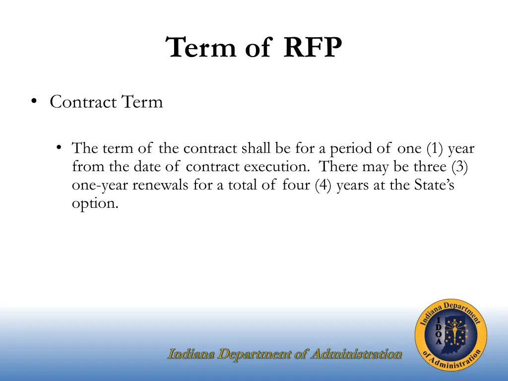 term of rfp