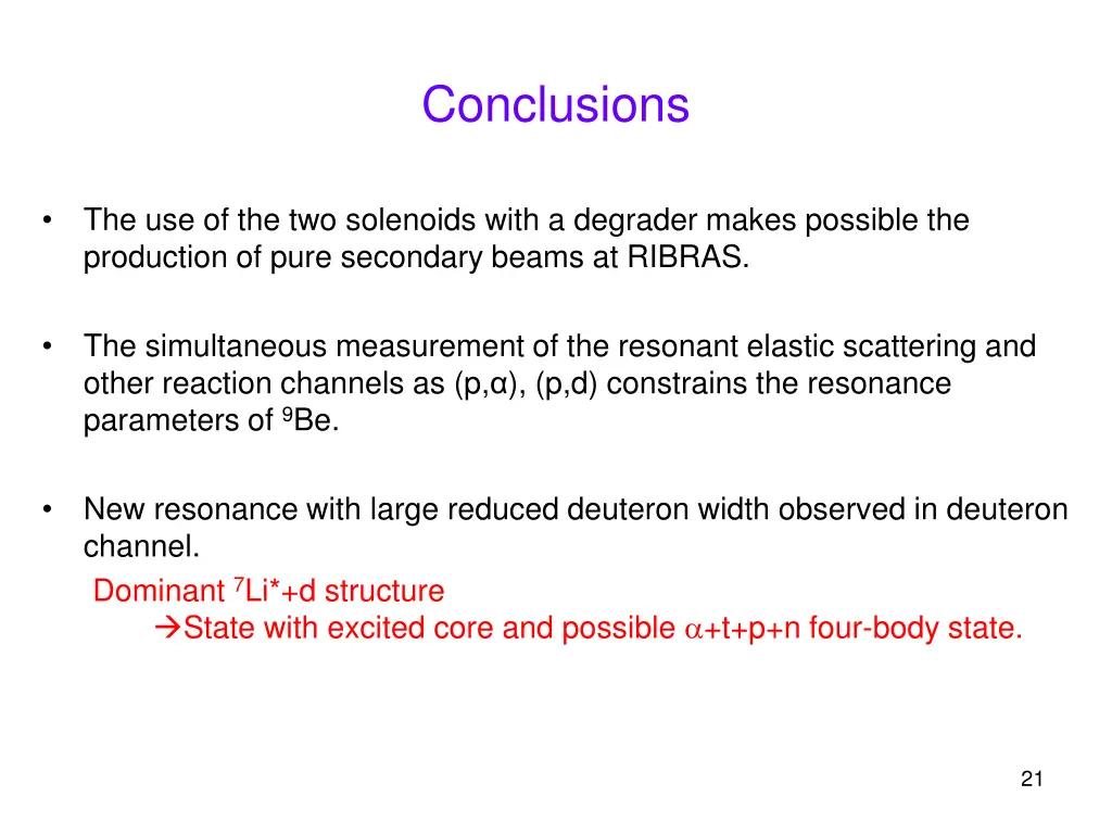 conclusions