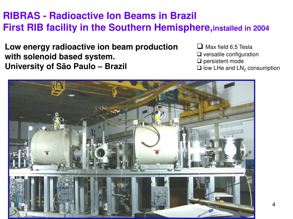 ribras radioactive ion beams in brazil first