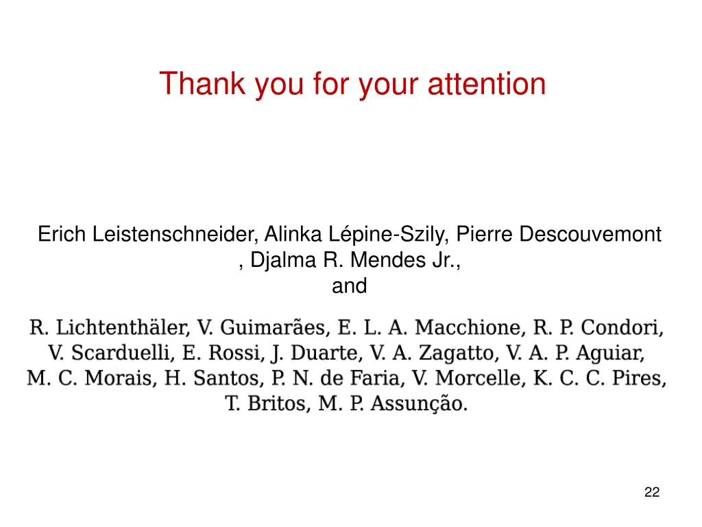 thank you for your attention