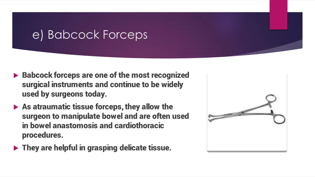 e babcock forceps