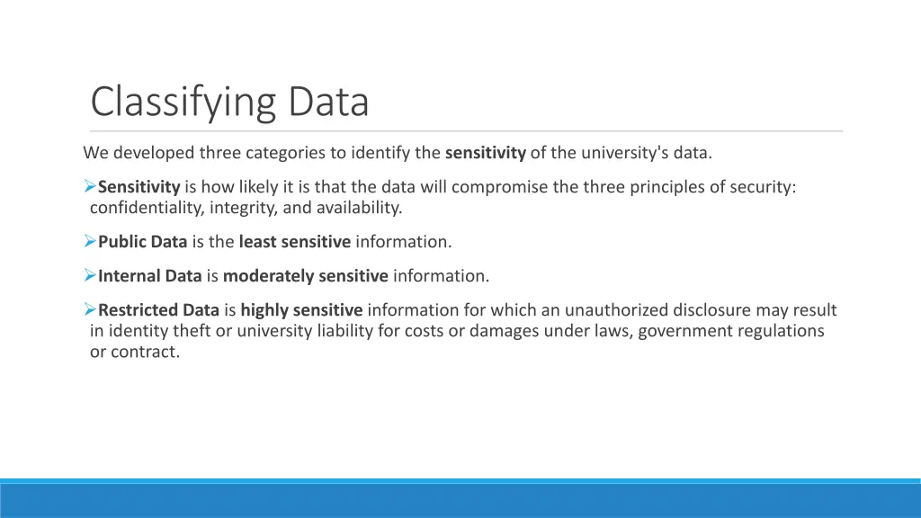 classifying data