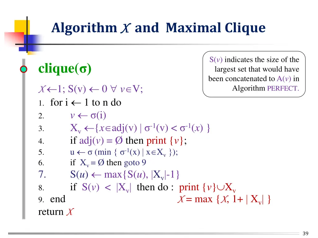 algorithm x x and maximal clique