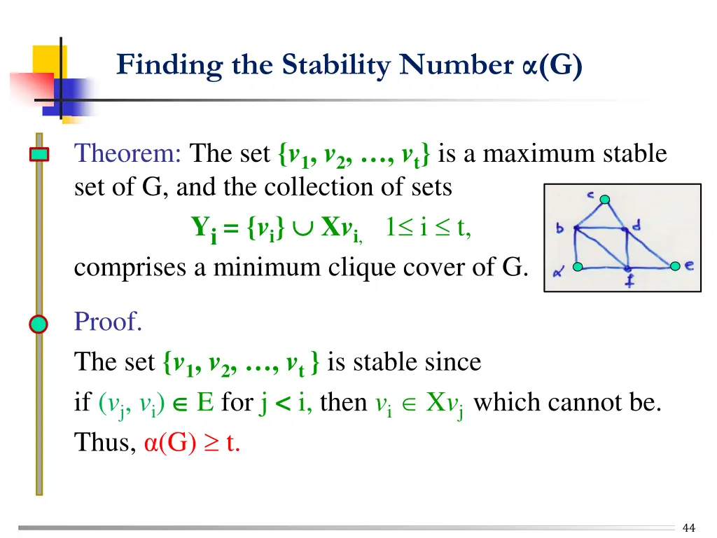 finding the stability number g 2