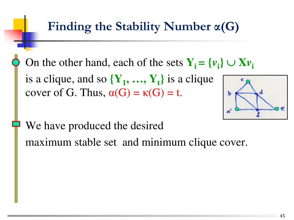 finding the stability number g 3