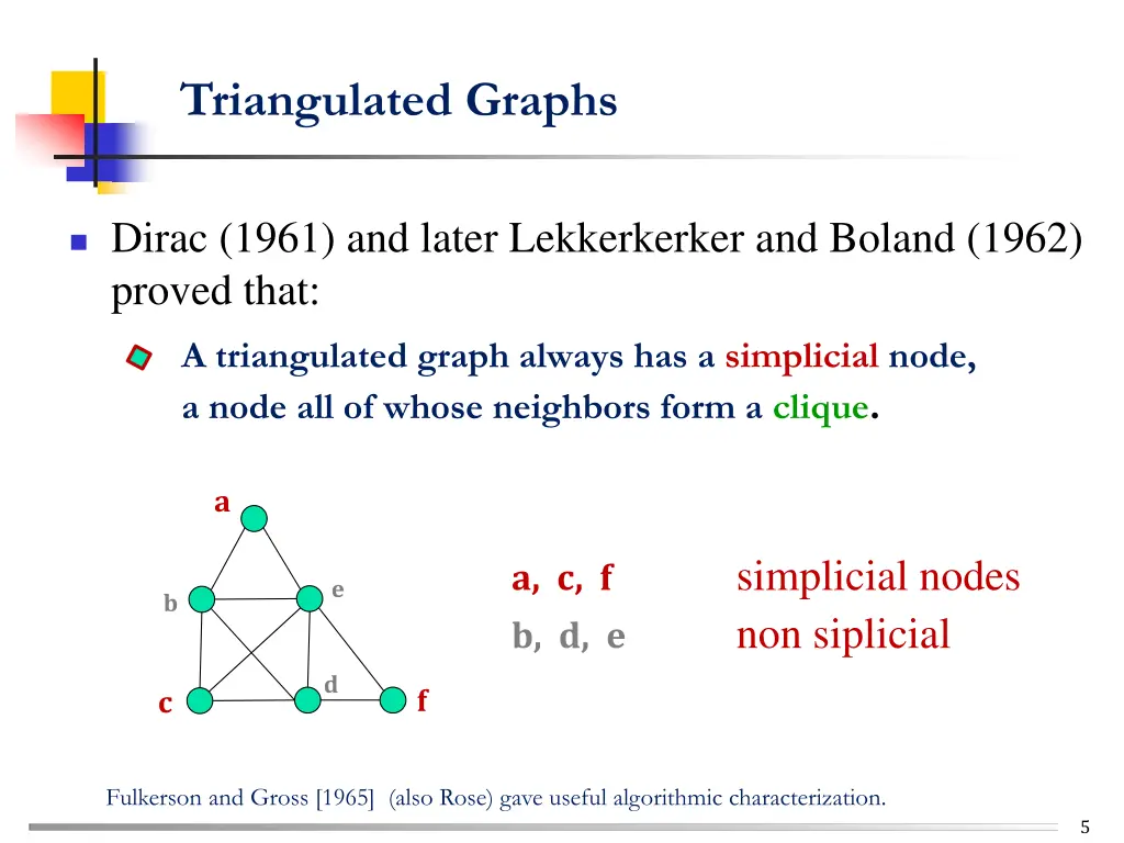 triangulated graphs 2