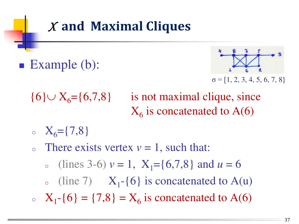 x x and maximal cliques 3