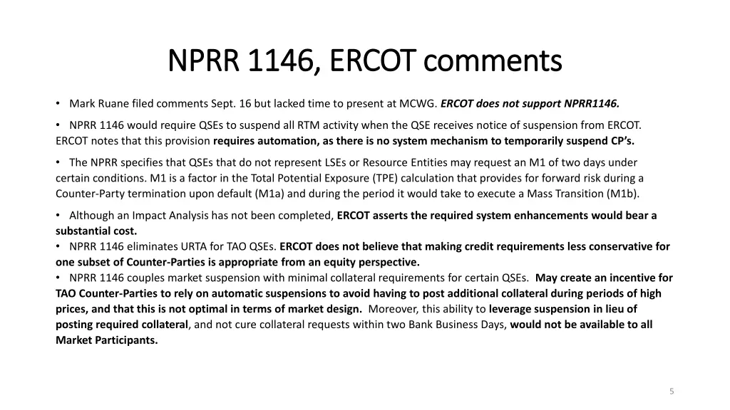 nprr 1146 ercot comments nprr 1146 ercot comments