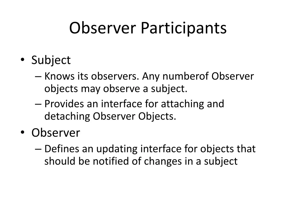 observer participants