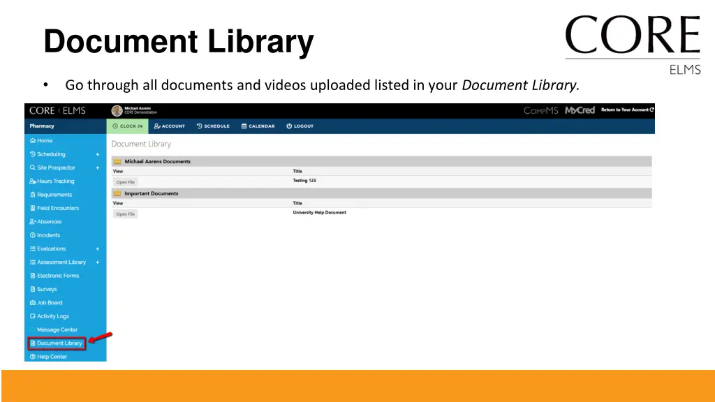 document library