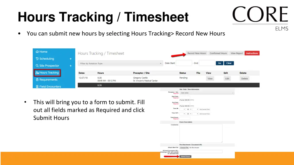 hours tracking timesheet