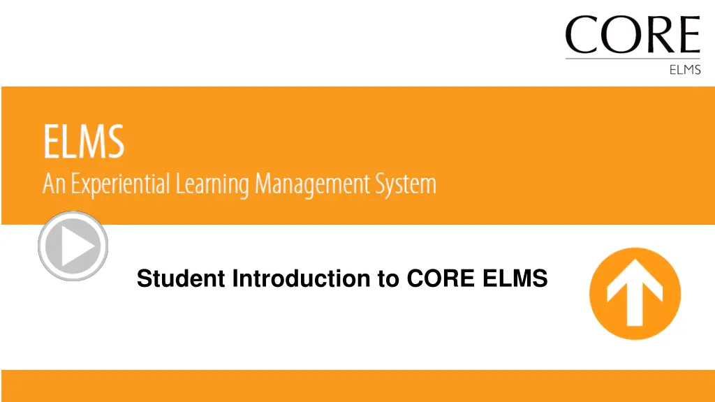student introduction to core elms