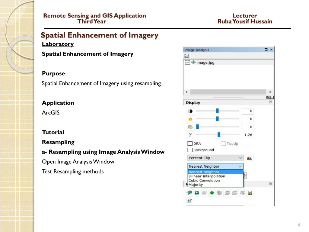 remote sensing and gis application lecturer third 2