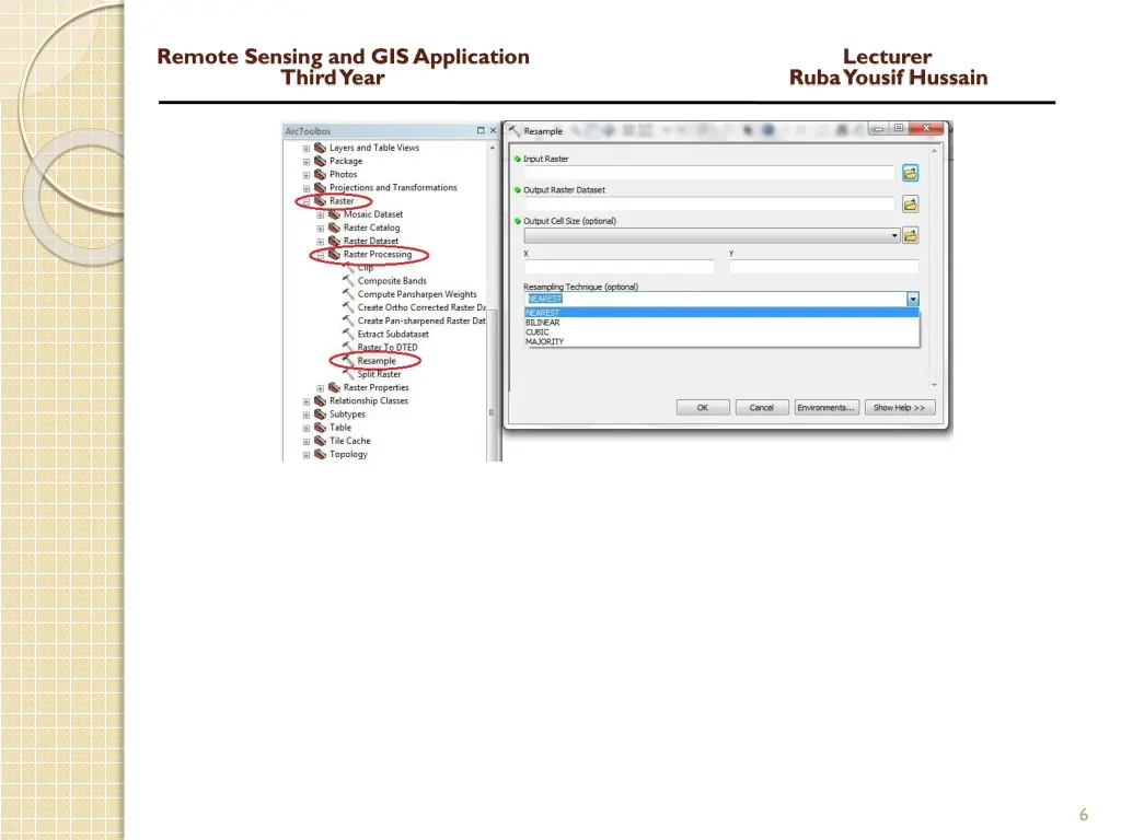 remote sensing and gis application lecturer third 4