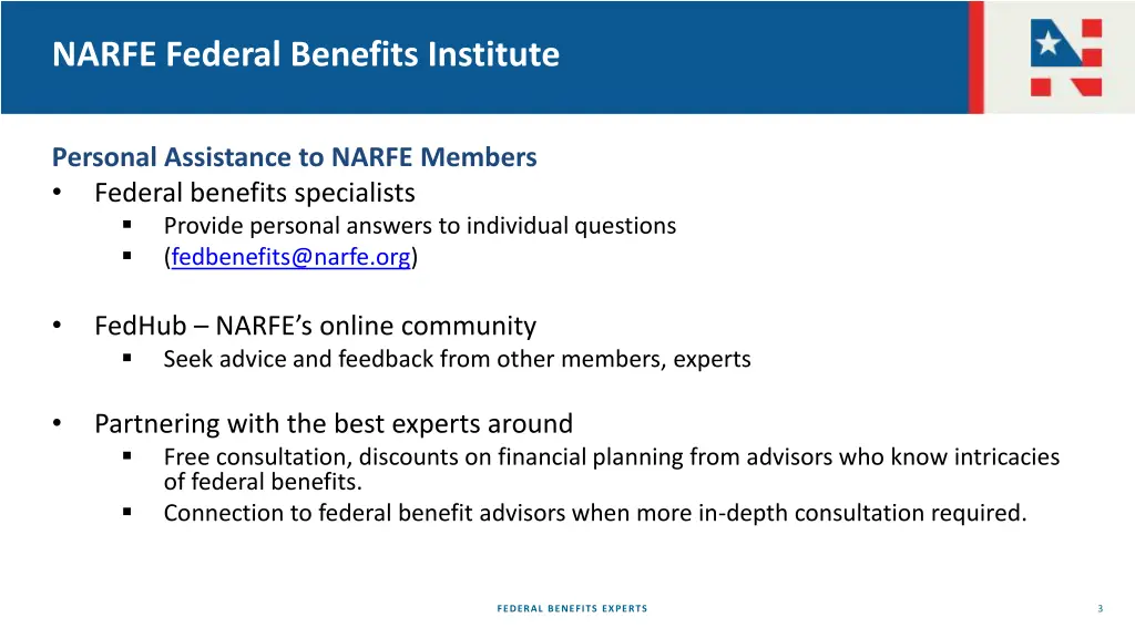 narfe federal benefits institute 1